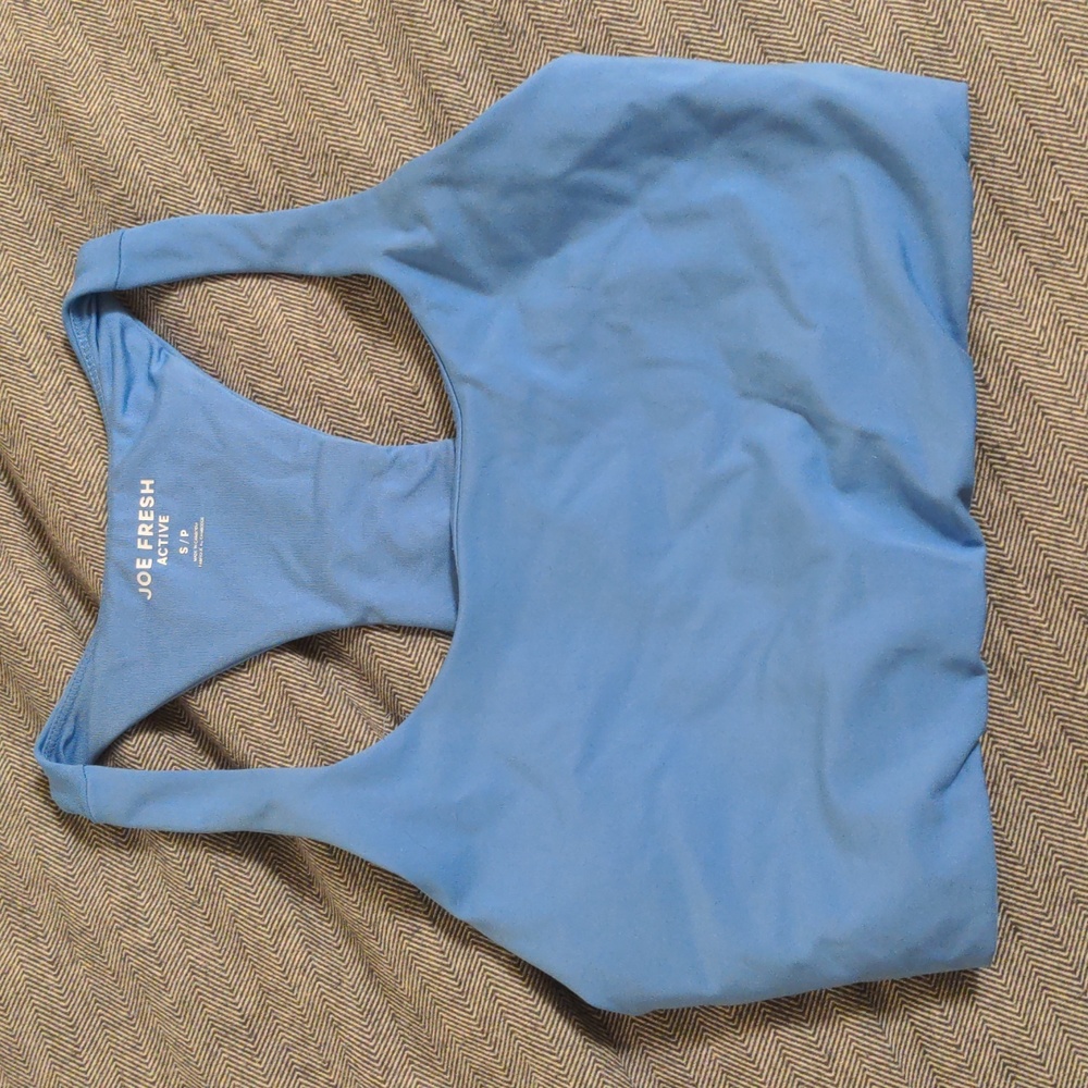 Periwinkle blue cropped bra